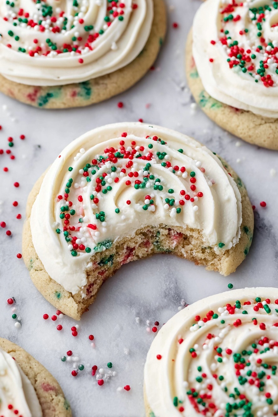 Christmas Cake Batter Cookies - Serving Suggestion